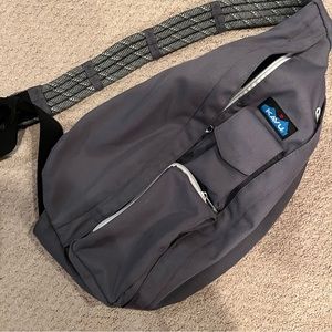 KAVU grey sling bag like new